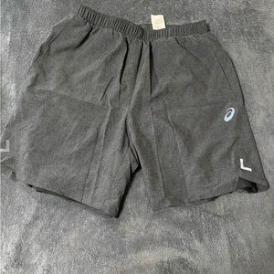 Heathered grey ASICS athletic shorts - LINED